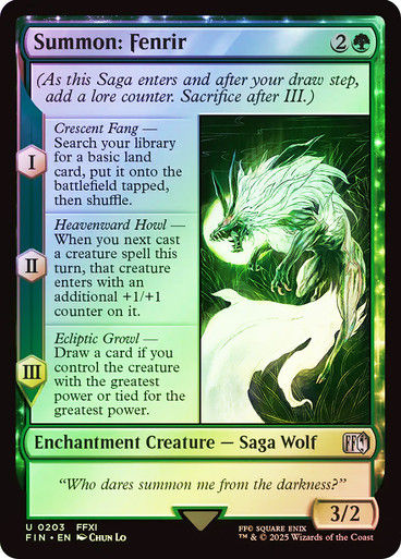 Summon: Fenrir (FIN) (203) / Foil