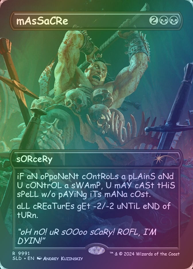 Massacre (SLD) (9991) / Borderless / Rainbow Foil