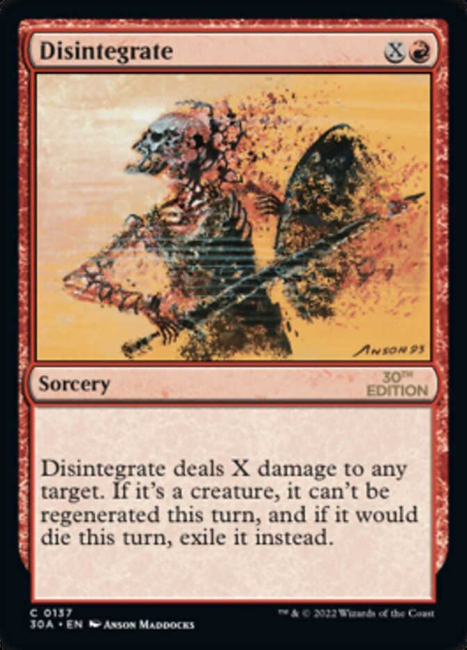 Disintegrate (30a)