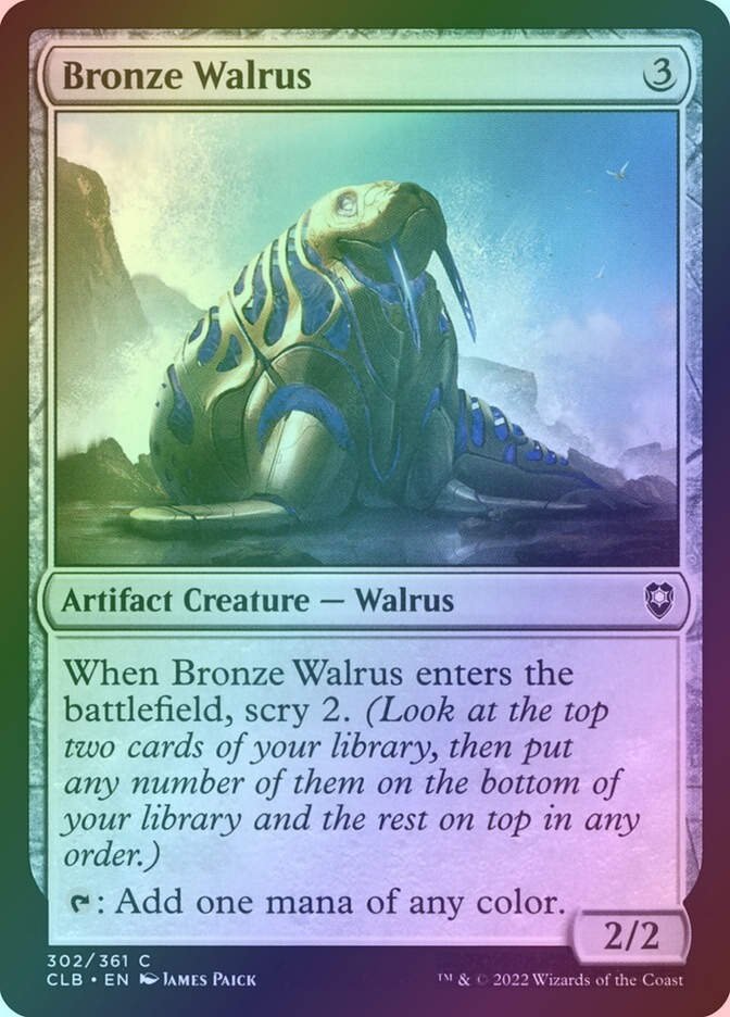 Bronze Walrus (CLB) (302) / Foil