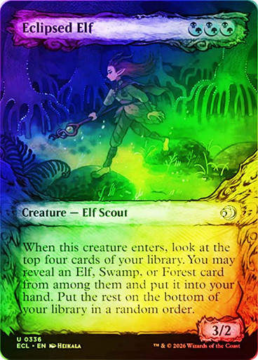 Eclipsed Elf (ECL) (336) / Showcase / Foil
