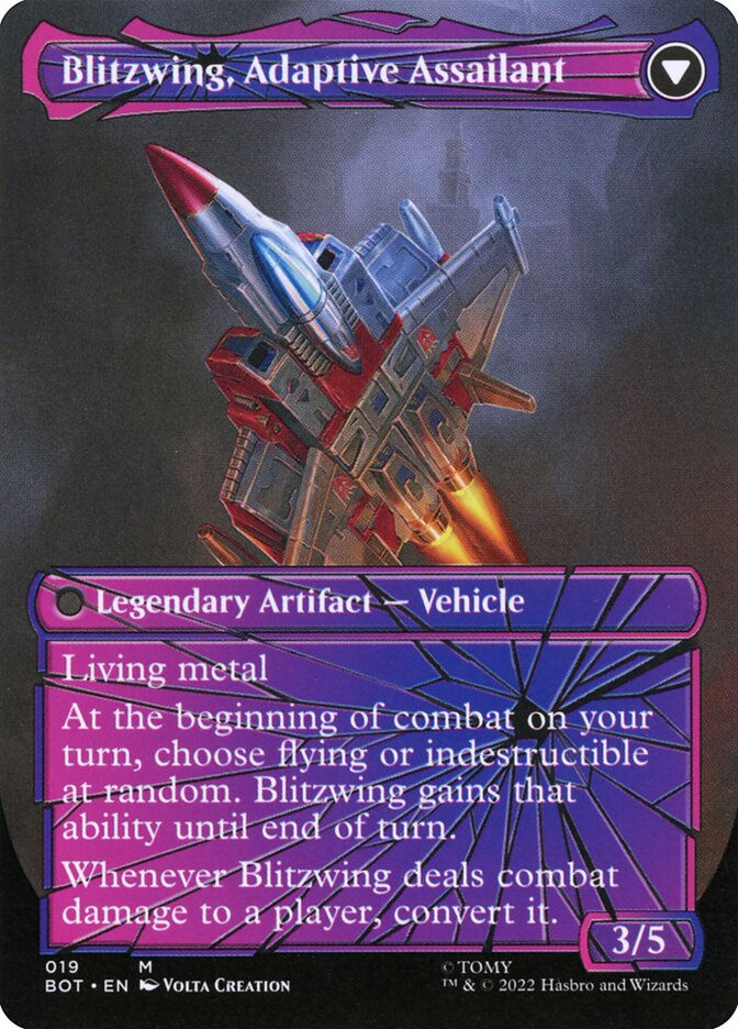 Blitzwing, Cruel Tormentor // Blitzwing, Adaptive Assailant (BOT) (19) — cara 2 de 2