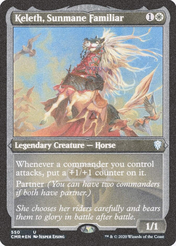 Keleth, Sunmane Familiar (CMR) (550) / Foil Etched