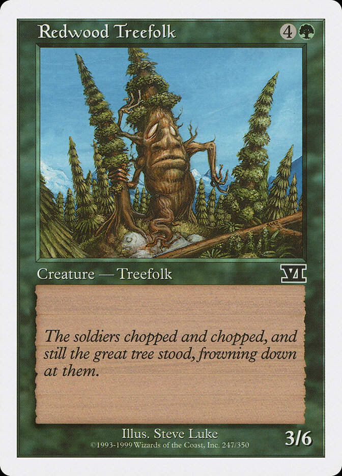 Redwood Treefolk (6ED) (247)