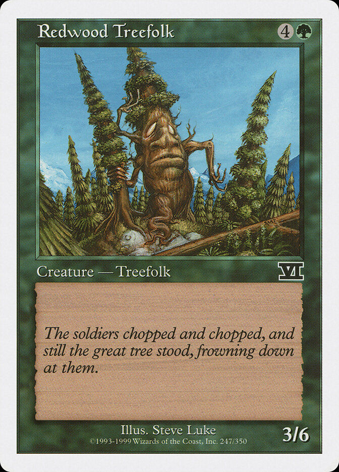 Redwood Treefolk (6ED) (247)