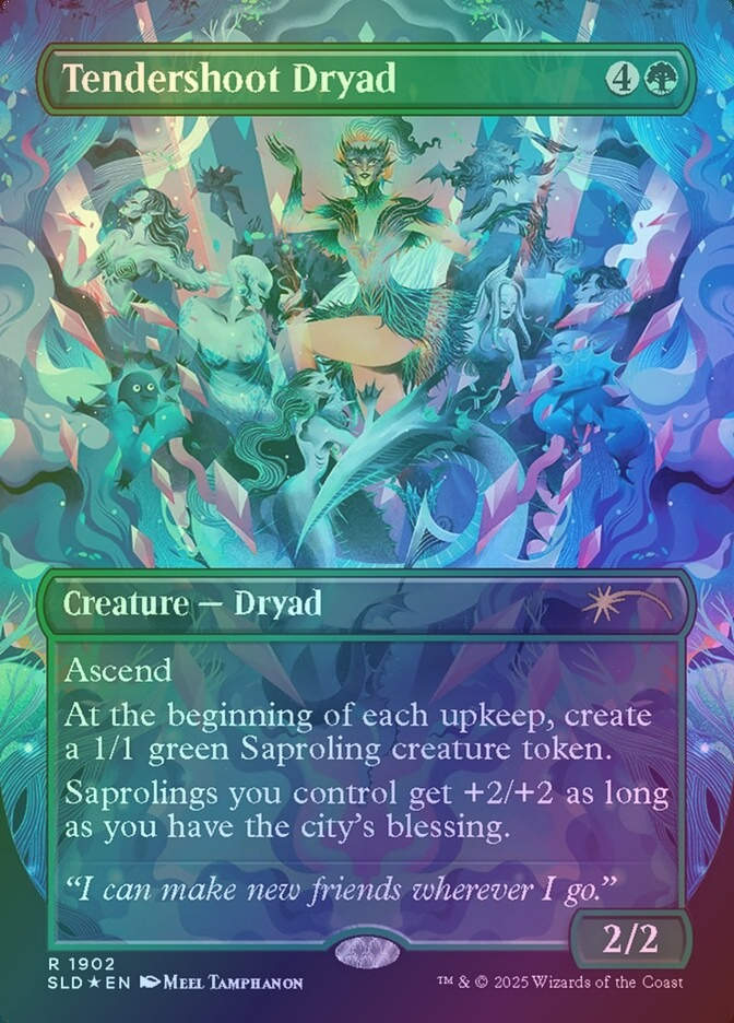 Tendershoot Dryad (SLD) (1902) / Borderless / Rainbow Foil