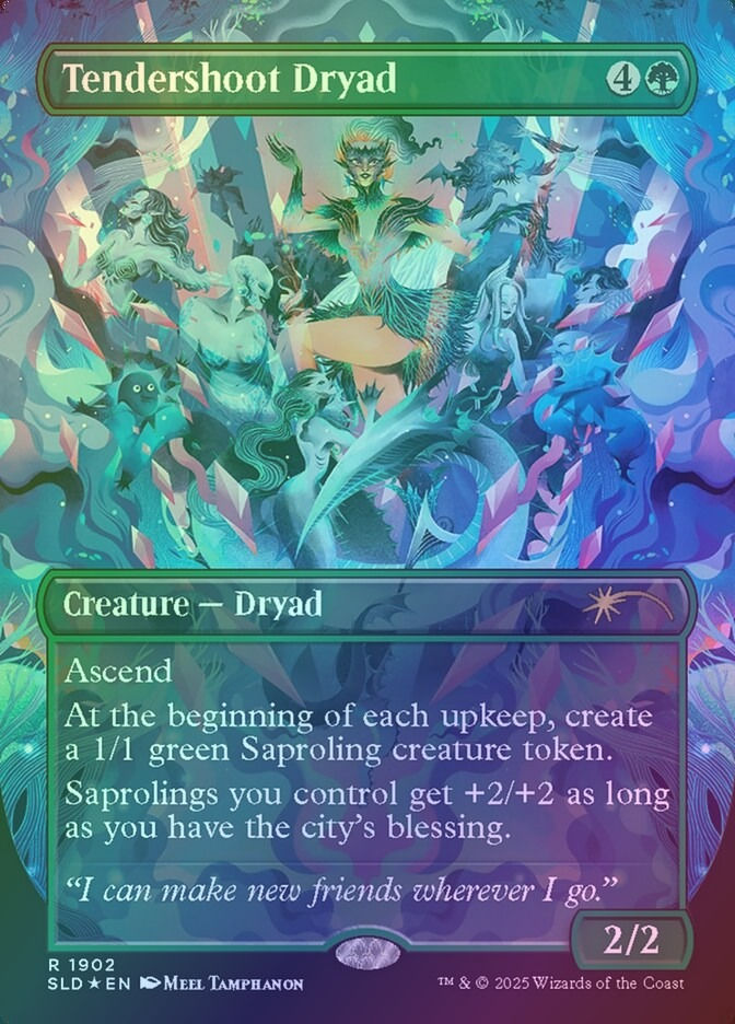 Tendershoot Dryad (SLD) (1902) / Borderless / Rainbow Foil