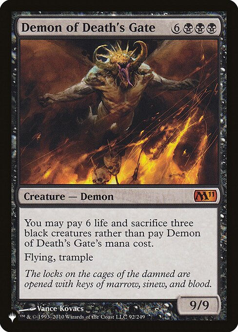 Demon of Death's Gate (PLST) (M11-92)