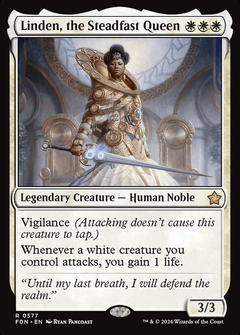 Linden, the Steadfast Queen (FDN) (577) (Starter)