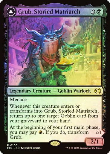 Grub, Storied Matriarch // Grub, Notorious Auntie (ECL) (105) / Foil — cara 1 de 2