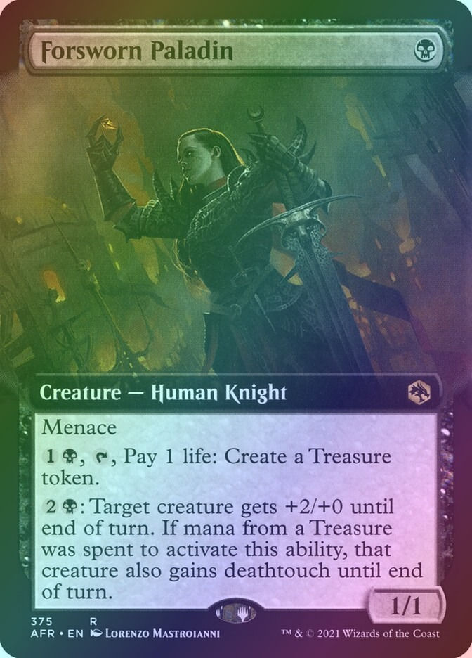 Forsworn Paladin (AFR) (375) / Extended Art / Foil