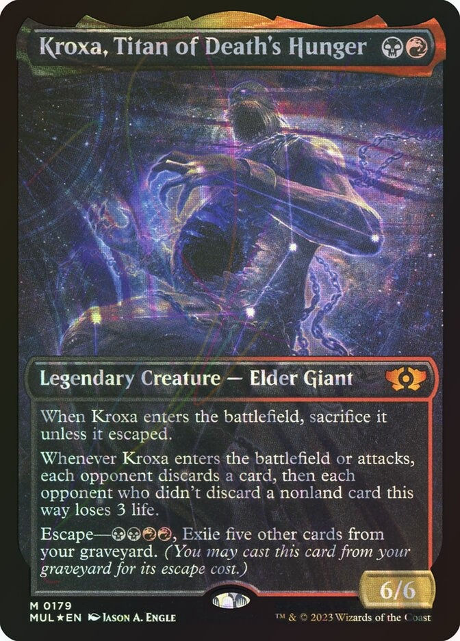 Kroxa, Titan of Death's Hunger (MUL) (179) / Showcase / Halo Foil