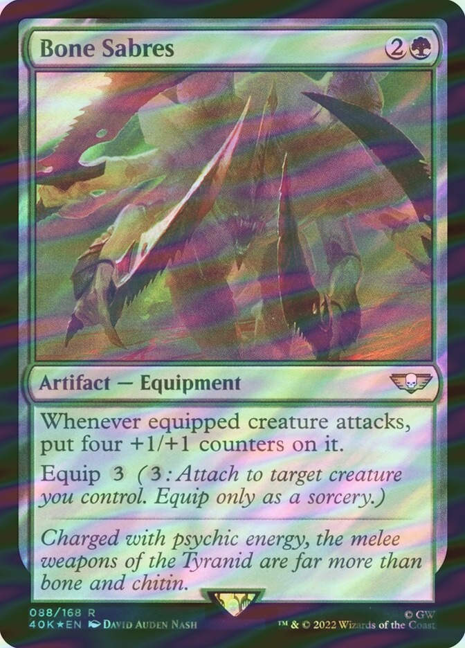 Bone Sabres (40K) (88★) / Surge Foil