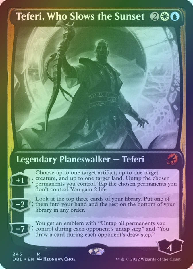 Teferi, Who Slows the Sunset (DBL) (245) / Foil