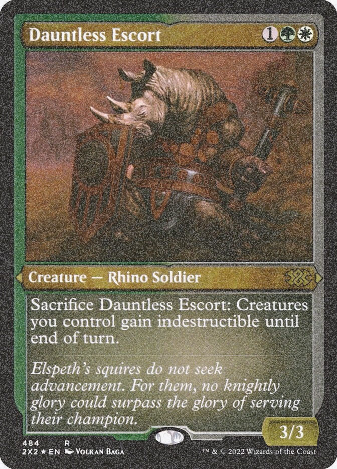 Dauntless Escort (2X2) (484) / Foil Etched
