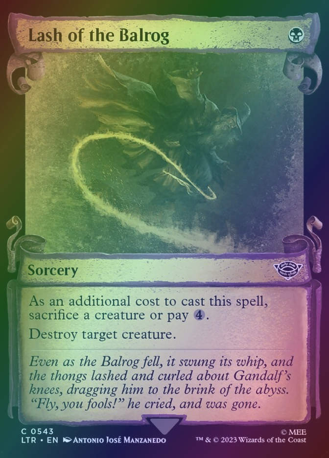 Lash of the Balrog (LTR) (543) / Showcase / Foil