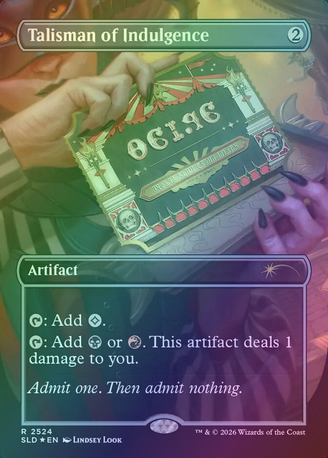 Talisman of Indulgence (SLD) (2524) / Borderless / Foil