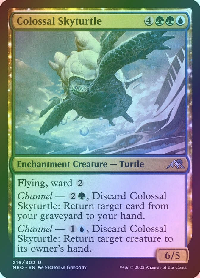 Colossal Skyturtle (NEO) (216) / Foil