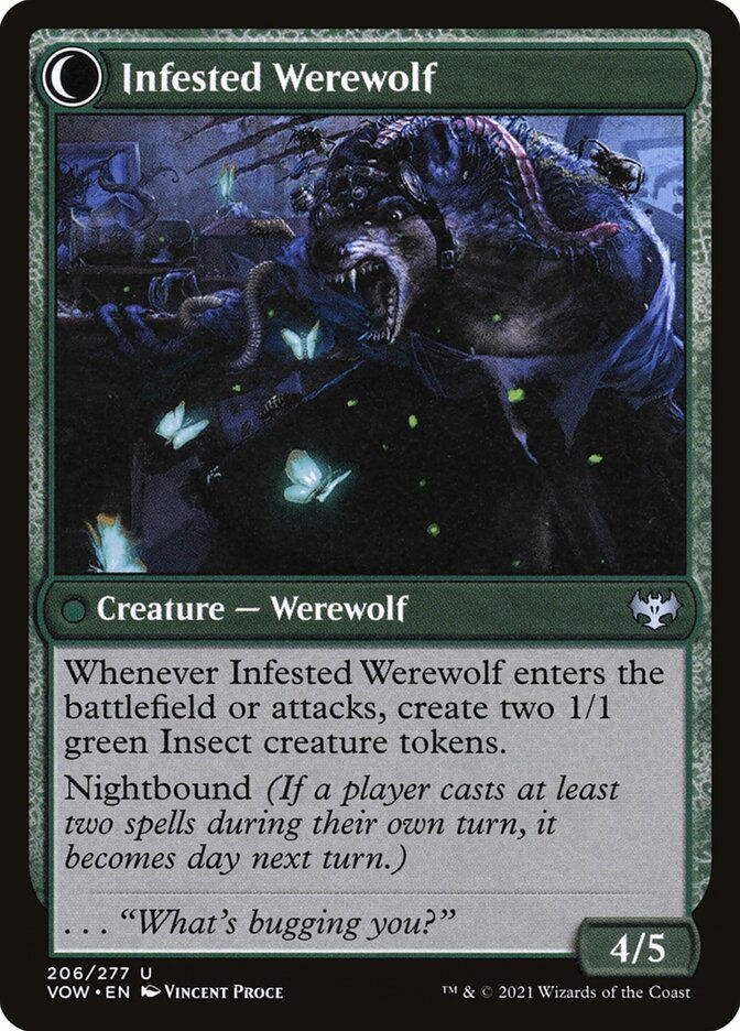 Infestation Expert // Infested Werewolf (VOW) (206) — cara 2 de 2