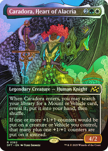 Caradora, Heart of Alacria (DFT) (362) / Foil / Borderless