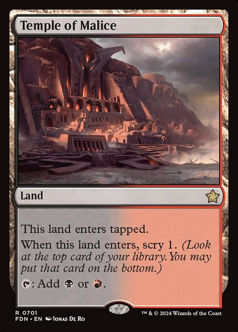 Temple of Malice (FDN) (701) (Starter)