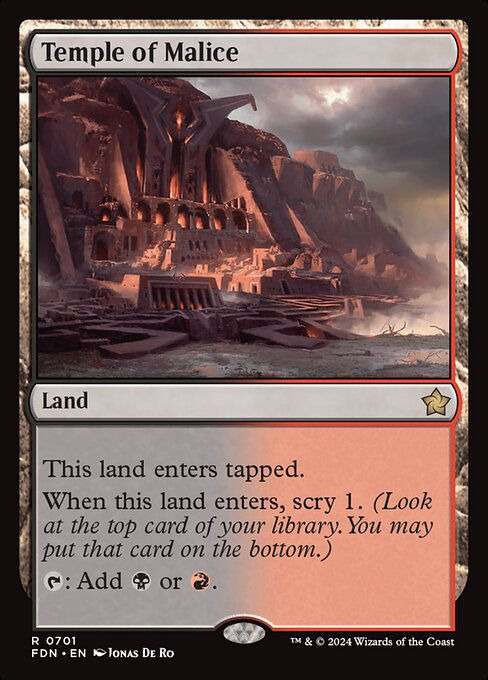 Temple of Malice (FDN) (701) (Starter)