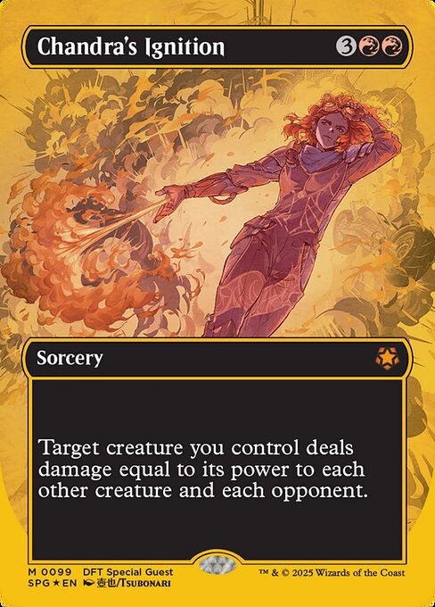 Chandra's Ignition (SPG) (99) / First Line Foil / Borderless