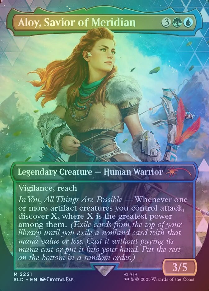 Aloy, Savior of Meridian (SLD) (2221) / Borderless / Foil