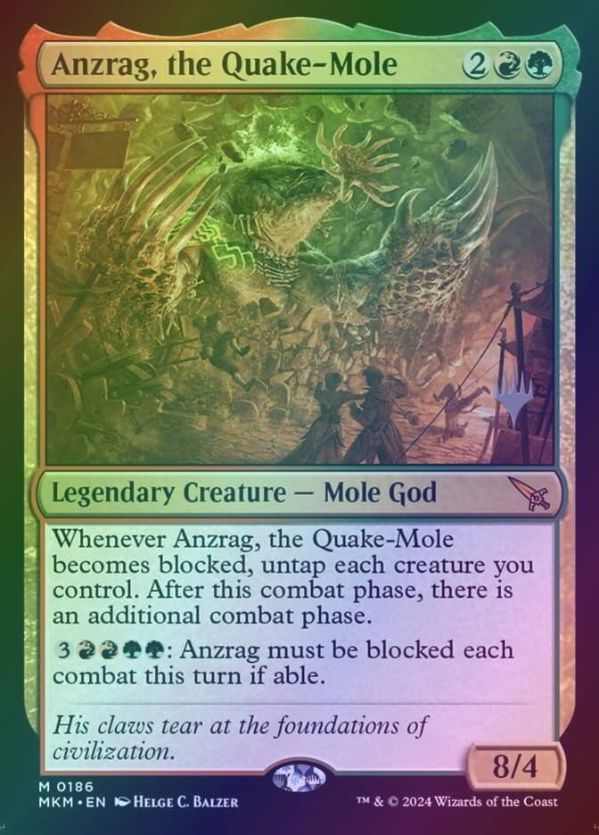 Anzrag, the Quake-Mole (PMKM) (186p) / Foil