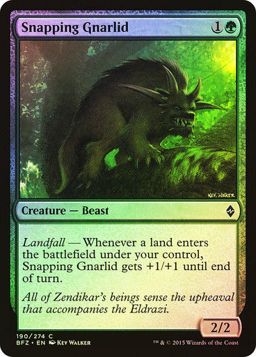 Snapping Gnarlid (BFZ) (190) / Foil