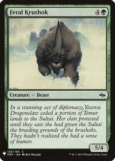 Feral Krushok (PLST) (FRF-128)