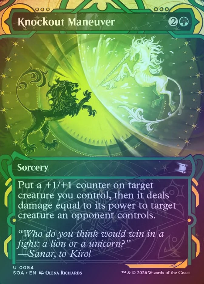 Knockout Maneuver (SOA) (54) / Borderless / Showcase / Foil