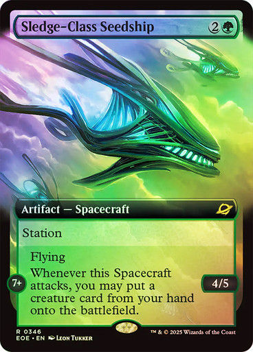 Sledge-Class Seedship (EOE) (346) / Extended Art / Foil