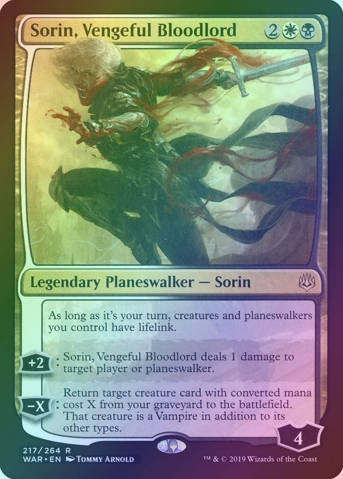 Sorin, Vengeful Bloodlord (WAR) (217) / Foil