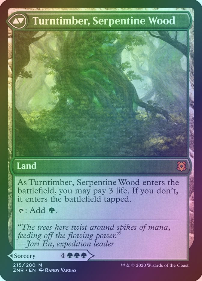 Turntimber Symbiosis // Turntimber, Serpentine Wood (ZNR) (215) / Foil — cara 2 de 2