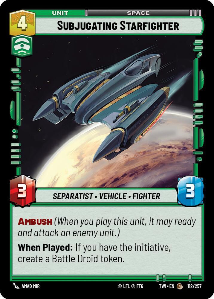 Subjugating Starfighter (TWI) (112/257) / Foil