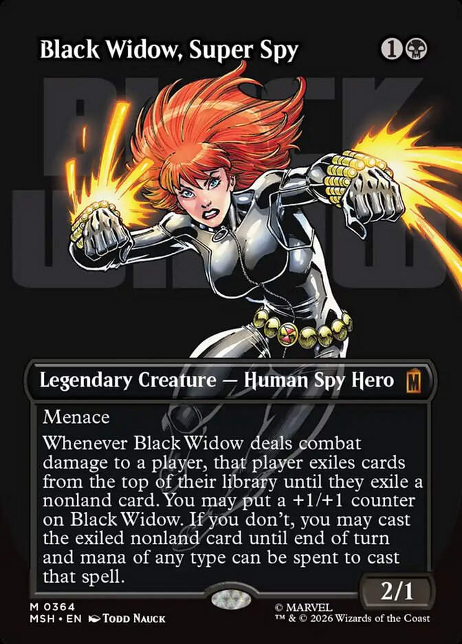 Black Widow, Super Spy (MSH) (364) / Borderless