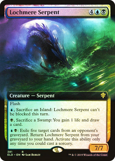 Lochmere Serpent (ELD) (381) / Extended Art / Foil