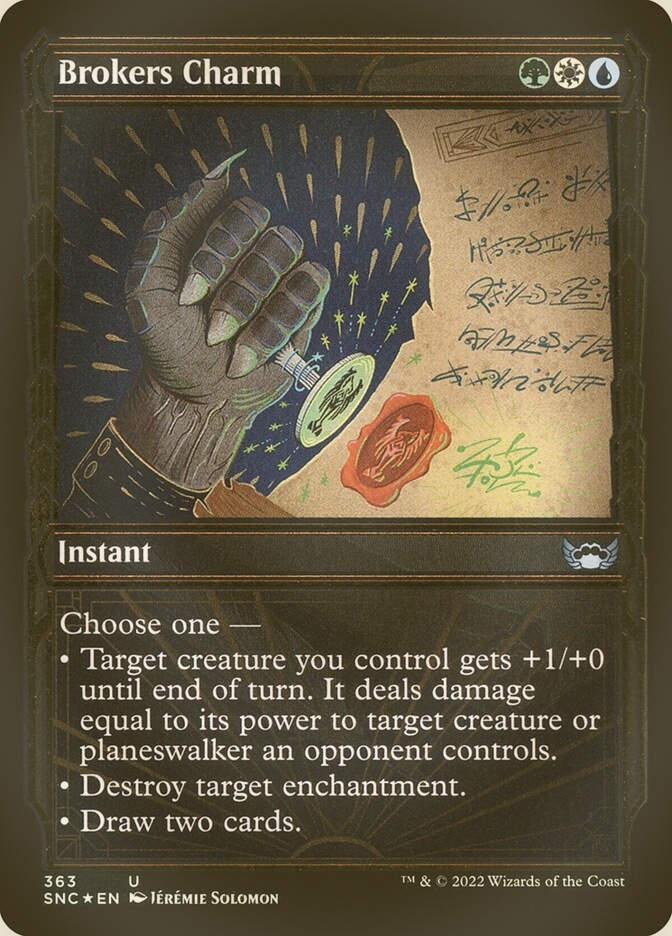 Brokers Charm (SNC) (363) / Showcase / Gilded Foil