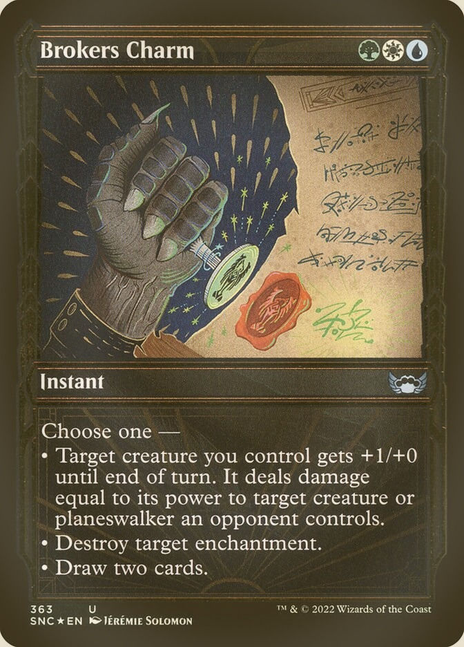 Brokers Charm (SNC) (363) / Showcase / Gilded Foil