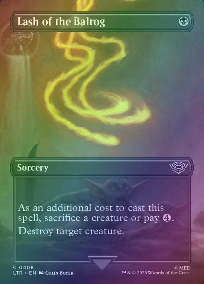 Lash of the Balrog (LTR) (408) / Borderless / Foil