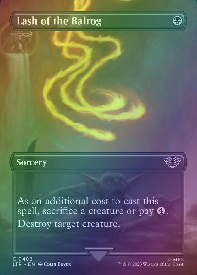 Lash of the Balrog (LTR) (408) / Borderless / Foil