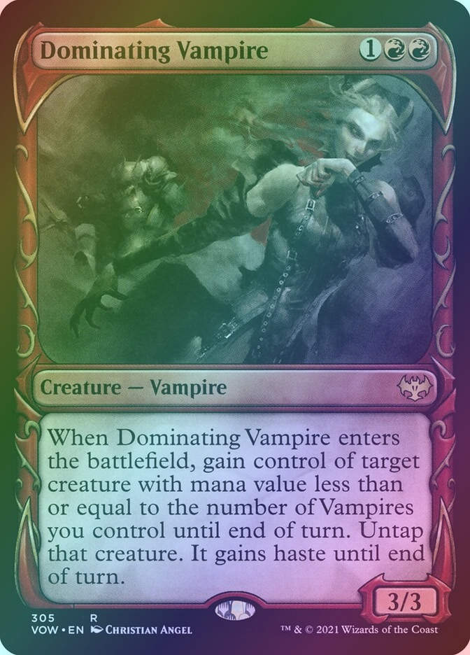 Dominating Vampire (VOW) (305) / Showcase / Foil