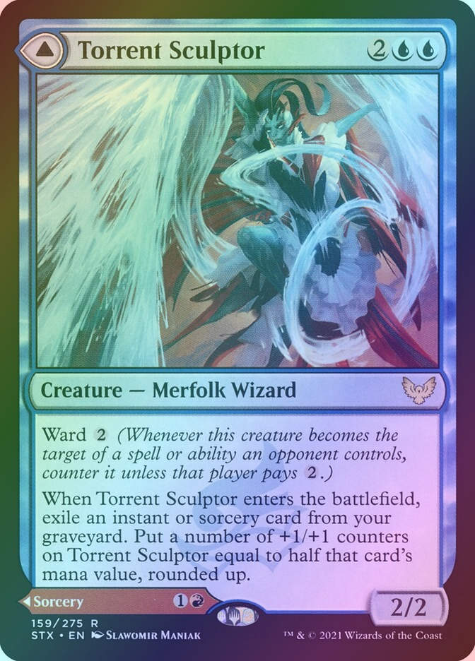 Torrent Sculptor // Flamethrower Sonata (STX) (159) / Foil