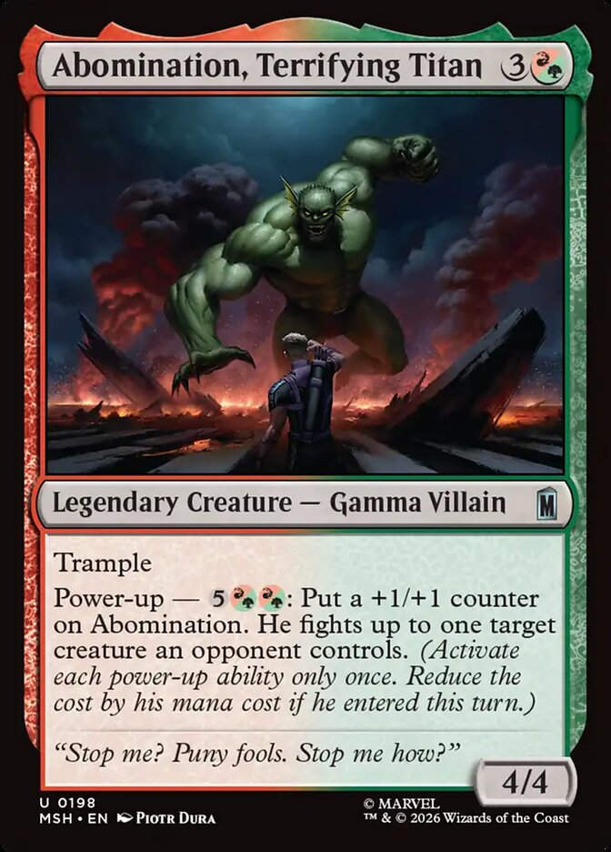 Abomination, Terrifying Titan (MSH) (198)