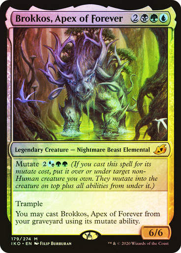 Brokkos, Apex of Forever (IKO) (378) / Borderless / Foil