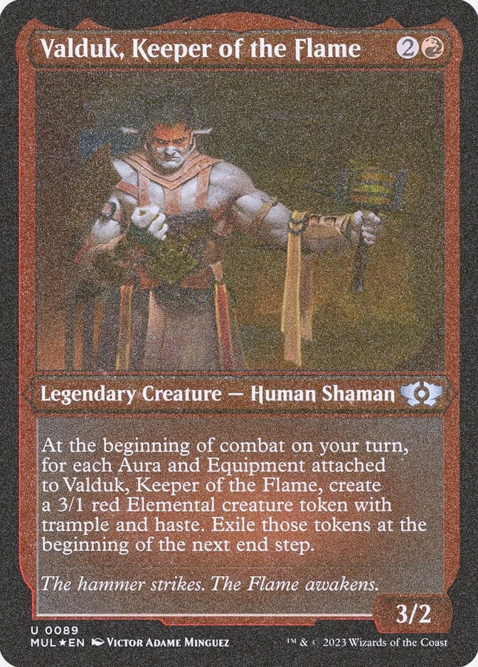 Valduk, Keeper of the Flame (MUL) (89) / Foil Etched