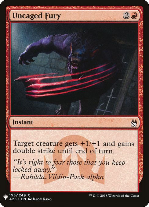 Uncaged Fury (PLST) (A25-155)