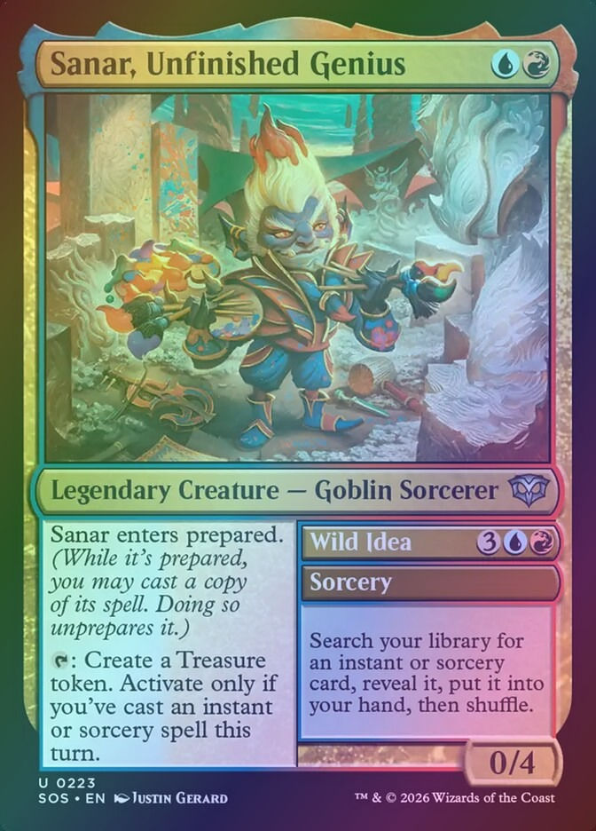 Sanar, Unfinished Genius // Wild Idea (SOS) (223) / Foil