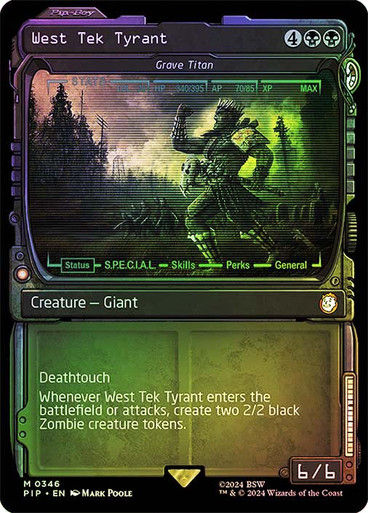 Grave Titan (pip) (346) / Showcase Foil